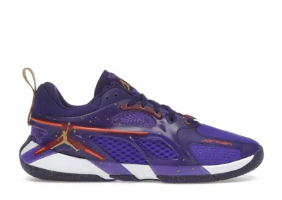 Pre-owned Jordan Heir Royalty (women's) Sneakers In Hyper Grape/metallic Gold/brilliant Orange