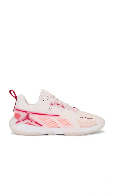 Jordan Heir Sneaker In Light Soft Pink  Varsity Red  & Washed C