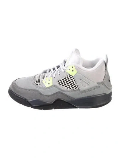 Pre-owned Jordan Kids' High Top Sneakers In Grey