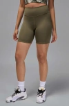 Jordan High Waist Bike Shorts In Green