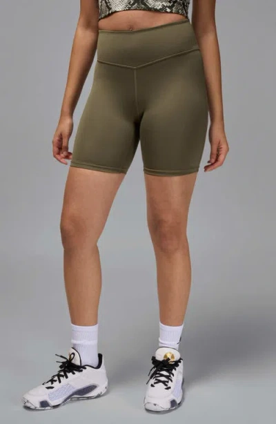 Jordan High Waist Bike Shorts In Green