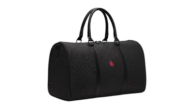 Pre-owned Jordan Icon 25l Duffle In Off Noir In Black