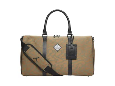 Pre-owned Jordan Icon Duffle 25l Bag In Light Olive