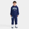 Jordan Infant Pullover Hoodie And Jogger Pants Set In Blue