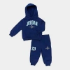 Jordan Infant Pullover Hoodie And Jogger Pants Set In Blue