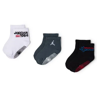 Jordan Babies' Infant/toddler Americana Gripper Socks (3 Pairs) In Multi