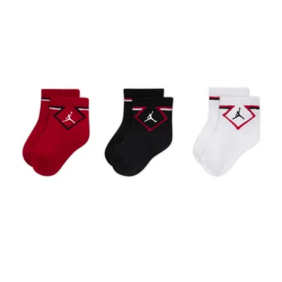 Jordan Babies' Infant/toddler Ankle Socks (3 Pairs) In Multi