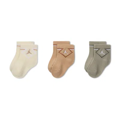 Jordan Babies' Infant/toddler Ankle Socks (3 Pairs) In Multi