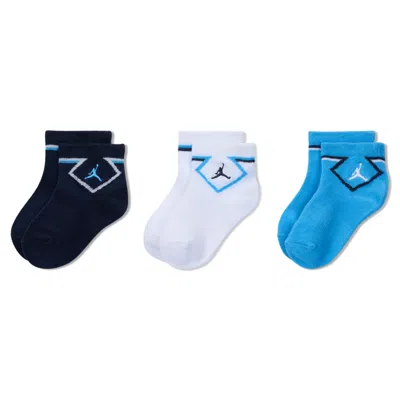 Jordan Babies' Infant/toddler Ankle Socks (3 Pairs) In Multi