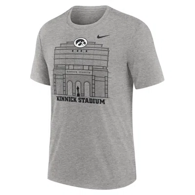 Jordan Iowa Hawkeyes Local Campus Time Honored Tradition  Men's College T-shirt In Grey