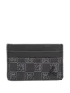 Jordan Jam Monogram Card Case In Black
