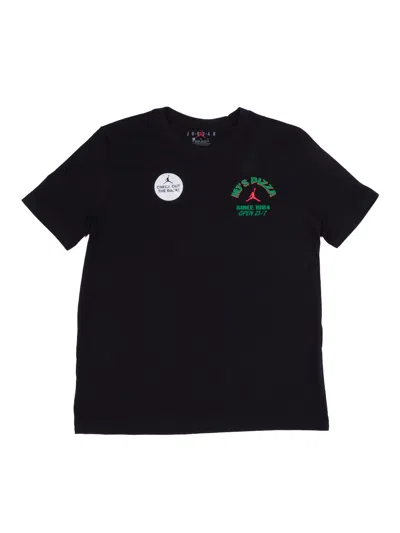 Jordan Jdb Mj Brand Pizza Ss Tee In Black