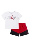 Jordan Baby 2-piece Stacked Mixed Set In Gym Red