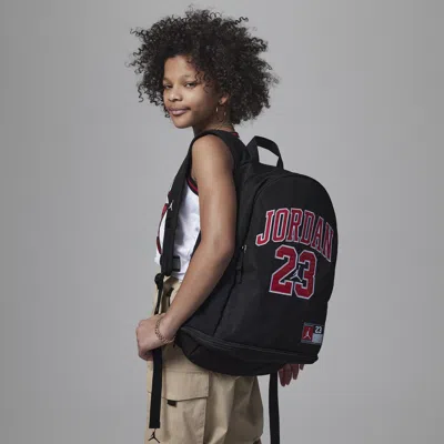 Jordan Jersey Big Kids' Backpack (27l) In Black