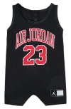 Jordan Baby Boys Mesh Jersey Romper In Trenched