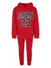 Jordan Kids Logo Tracksuit In Red