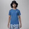 Jordan Jumpman Air Big Kids' Embroidered T-shirt In Blue