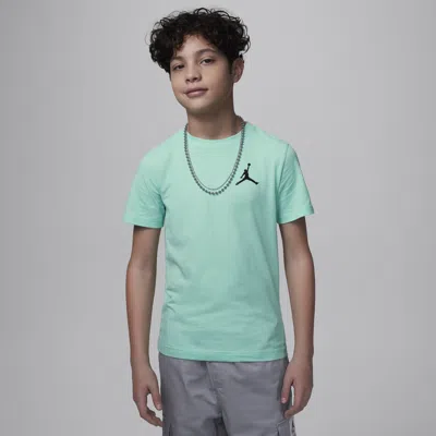Jordan Jumpman Air Big Kids' Embroidered T-shirt In Green