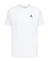 Jordan Jumpman Air Embroidered Tee - Big Kid In White
