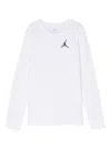 Jordan Jumpman-embroidered Long-sleeve T-shirt In White