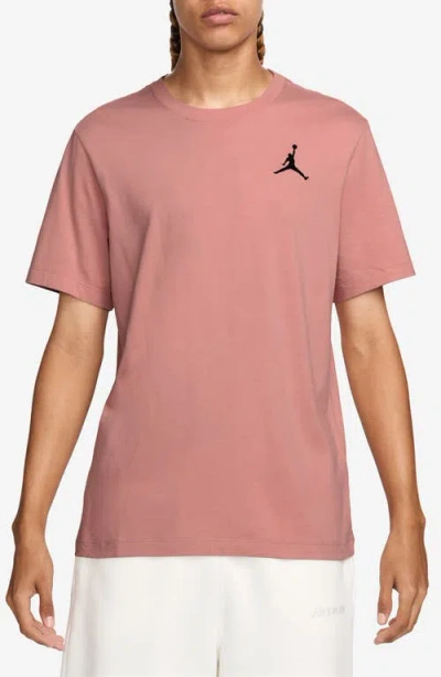 Jordan Jumpman Embroidered T-shirt In Pink