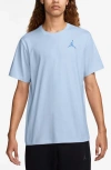 Jordan Jumpman Embroidered T-shirt In Hydrogen Blue/legend Blue
