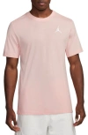 Jordan Jumpman Embroidered T-shirt In Legend Pink/ White
