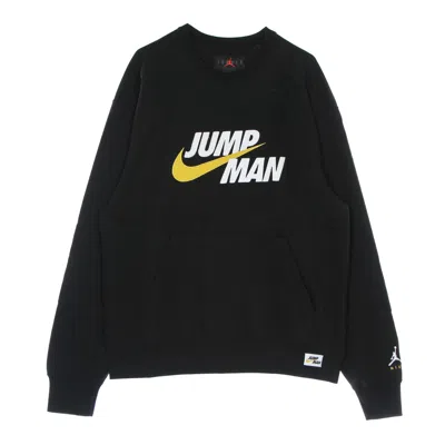 Jordan Jumpman Fleece Crew Lightweight Men's Crewneck Sweatshirt Black