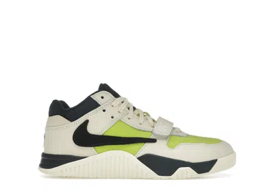 Pre-owned Jordan Jumpman Jack Tr Travis Scott Sneakers In Muslin/black/bright Cactus