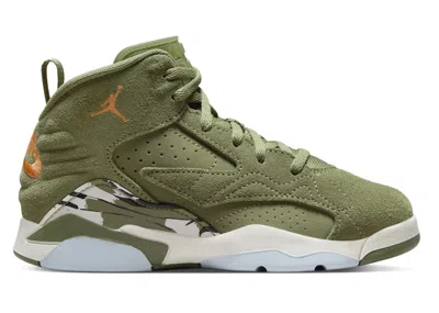 Pre-owned Jordan Jumpman Mvp Sail Sneakers In Sky Blue J Light Olive/bright Mandarin/black