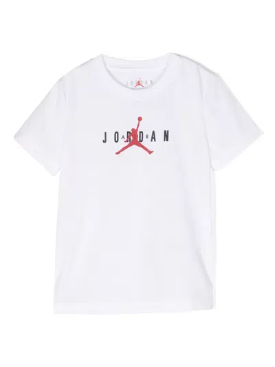 Jordan Kids' Jumpman-print Recycled-polyester T-shirt In White