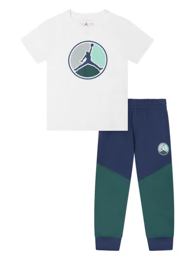 Jordan Kids' Jumpman-print Trouser Set In White