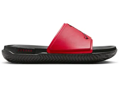 Pre-owned Jordan Jumpman Slide Sneakers In University Red/black