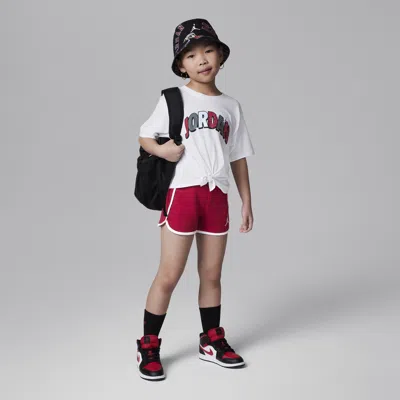 Jordan Jumpman Twinkle Little Kids' French Terry Shorts Set In Red