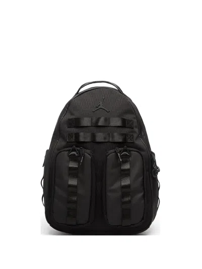 Jordan Jumpman Webbing-trim Backpack In Black