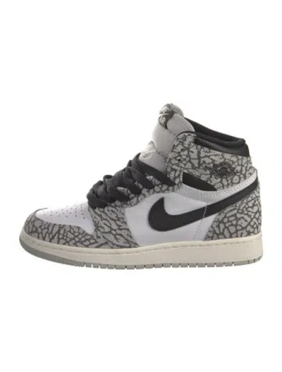 Pre-owned Jordan Kid's Air  1 Retro High Og Wedge Sneakers In Black