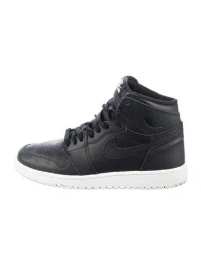 Pre-owned Jordan Kid's Boy's High Top Sneakers In Black