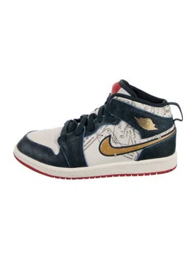 Pre-owned Jordan Babies' Kid Boy's Sneaker's In Blue/red/white