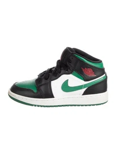 Pre-owned Jordan Babies' Kids' 1 Mid 'green Toe' Sneakers