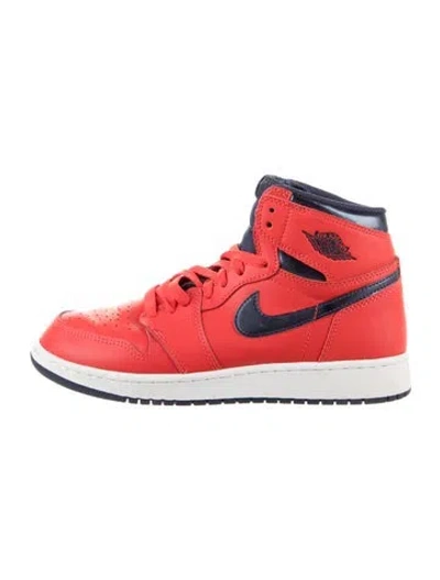 Pre-owned Jordan Babies' Kids' 1 Retro 'david Letterman' (gs) Sneakers In Red