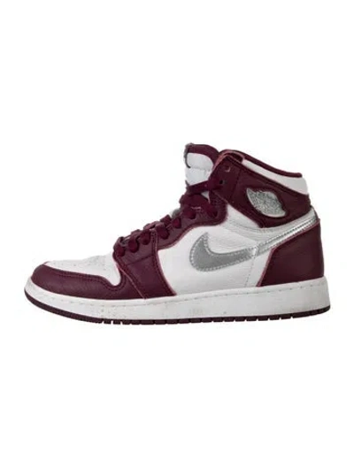 Pre-owned Jordan Babies' Kids' 1 Retro High Og 'bordeaux' (gs) Sneakers In Burgundy