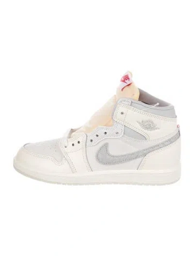 Pre-owned Jordan Kids' 1 Retro High Og High-top Sneakers In White