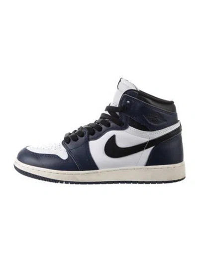 Pre-owned Jordan Kids' 1 Retro High Og 'midnight Navy' (gs) Sneakers In Blue