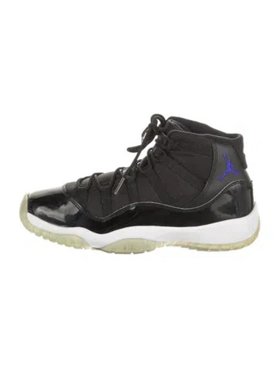 Pre-owned Jordan Kids' 11 Retro 'space Jam' (2016) (gs) Sneakers In Black