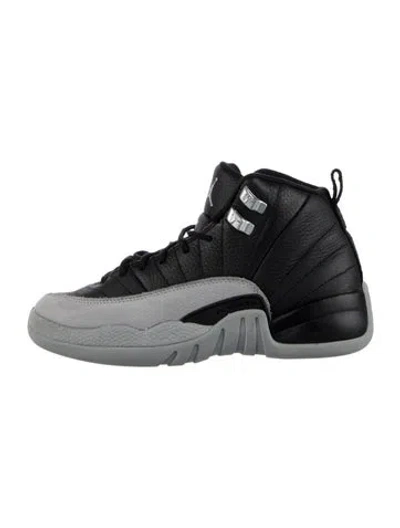 Pre-owned Jordan Kids' 12 Retro Barons Mid-top Sneakers In Black