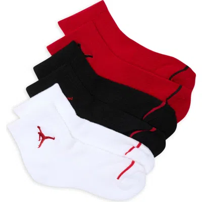Jordan Kids' 3-pack Quarter Crew Socks In Multi