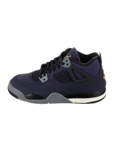 Pre-owned Jordan Kids' 4 Retro Lakers Mid Top Sneaker In Purple