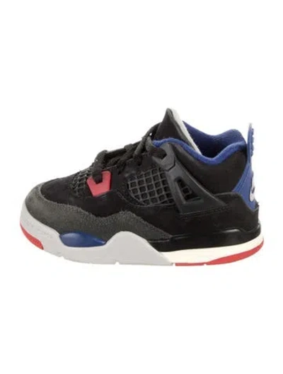 Pre-owned Jordan Kids' 4 Retro 'rare Air' (td) Sneakers In Black
