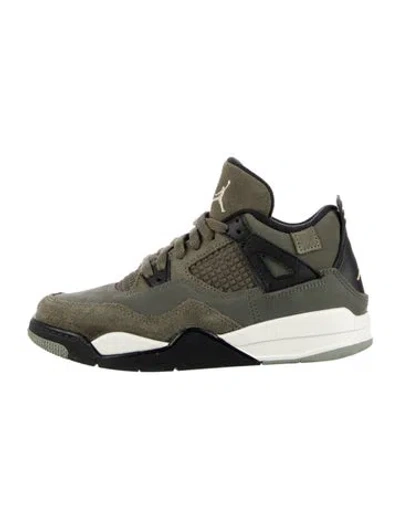 Pre-owned Jordan Kids' 4 Retro Se Craft Medium Olive Low-top Sneakers In Green