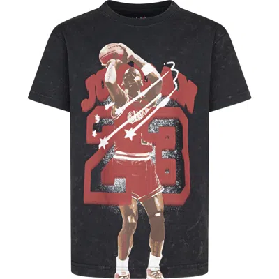 Jordan Kids' 40th Anniversary Cotton Graphic T-shirt In Off Noir